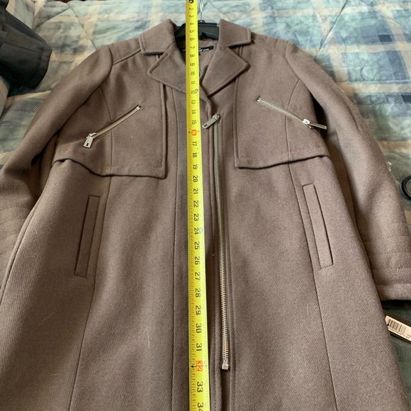 Kenneth Cole Tan Wool coat. size 8 NWT - Picture 9 of 14